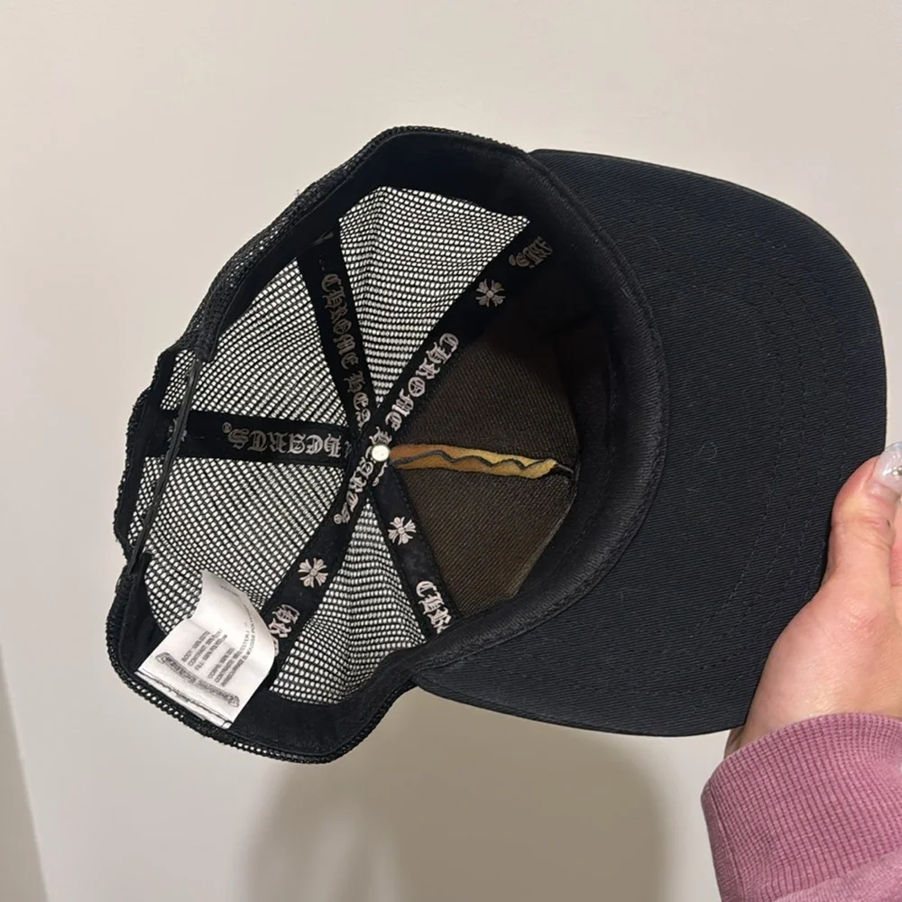 Chrome Hearts Black hat with White Embroidery - Picture 3 of 4